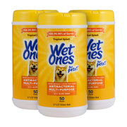 Wet Ones boîte face montrant la fermeture hermétique, garde l'humidité