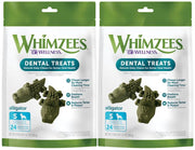 Whimzees emballage alligator avant montrant lot de 2 pour hygiène dentaire
