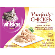 Whiskas emballage avant montrant pack varié et praticité