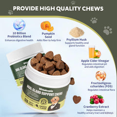 Gros plan sur texture des chews Whiskopia montrant mastication facile et appétence