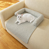 Whiskopia tapis devant gris montrant le design et protection du canapé
