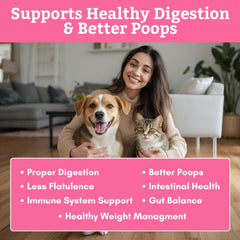 Wholistic Pet Organics poudre texture visible pour mélange facile