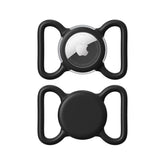 WhoseID vue recto de l'étui AirTag sur collier, protection discrète pour animal