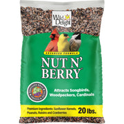 Wild Delight emballage 20 lb montrant le produit et gain de longévité