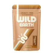 Wild Earth emballage avant montrant la saveur beurre de cacahuète et bénéfice nutritionnel