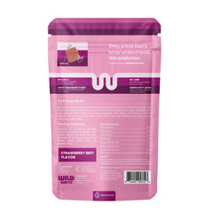 Wild Earth gros plan sur la texture des friandises montrant consistance appétente