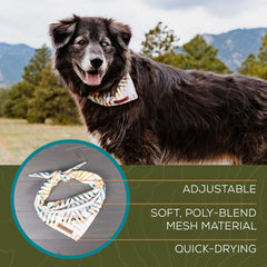 Wilderdog bandana comparaison taille, dimensions et ajustement clair