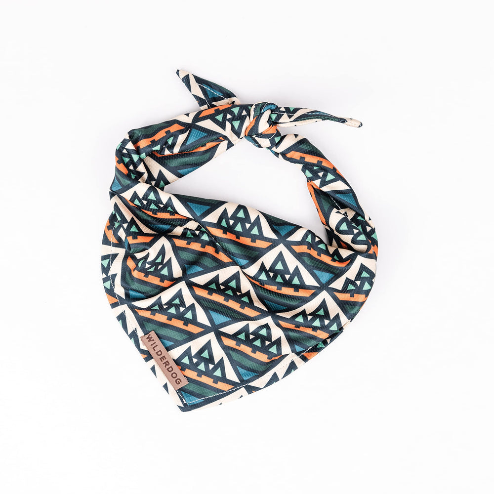 Wilderdog bandana face avant montrant coupe et style, look pratique