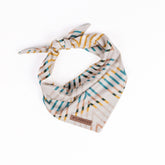 Wilderdog bandana crème face plate montrant coupe et forme, confort visible