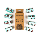 Wilderdog boîte de 120 sacs montrant l'emballage pratique et écologique