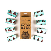 Wilderdog boîte de 120 sacs montrant l'emballage pratique et écologique