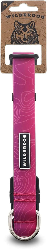 Wilderdog collier plum face avant montrant design résistant à l'eau