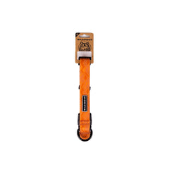 Collier Wilderdog terracotta face avant montrant design et coupe résistante