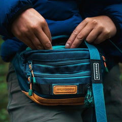 Wilderdog sac ouvert montrant friandises et balle, accès rapide