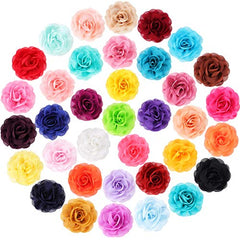 WILLBOND vue avant du lot de fleurs de collier montrant la variété de couleurs et l'emballage pratique