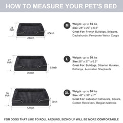 WNPETHOME chien allongé utilisant le lit pour un repos plus rassurant