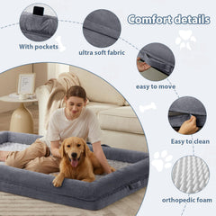 WNPETHOME chien allongé sur le canapé-lit pour repos sécurisé