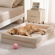 WNPETHOME lit orthopédique face avant montrant forme C et soutien