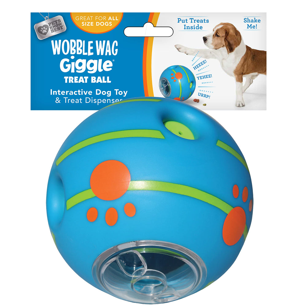 Wobble Wag Giggle emballage avant montrant bénéfice amusement