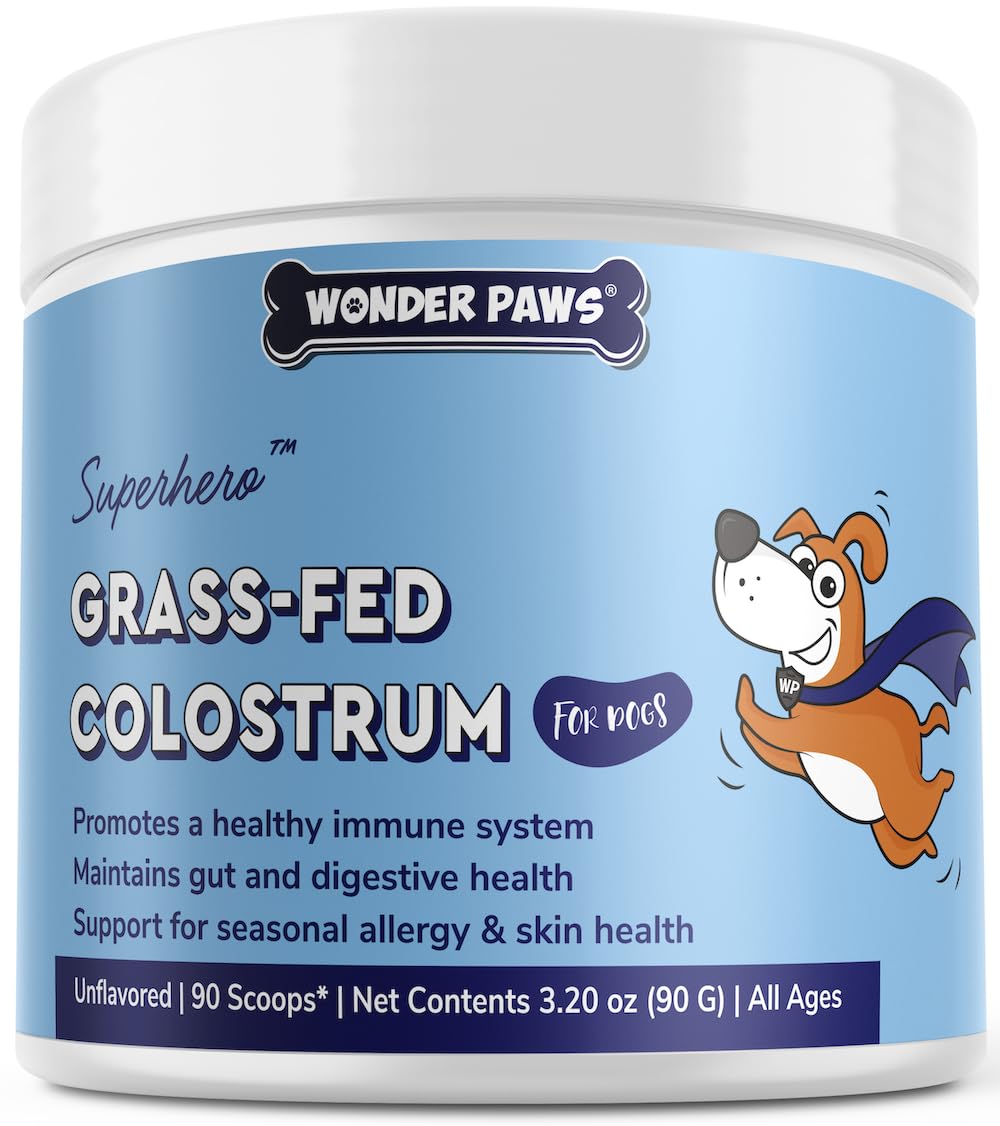 WONDER PAWS emballage avant montrant format 3.20oz et logo, confiance qualité