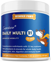 WONDER PAWS emballage avant montrant le produit et bénéfice global