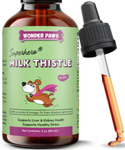WONDER PAWS emballage frontal montrant le produit et bénéfice soutien foie