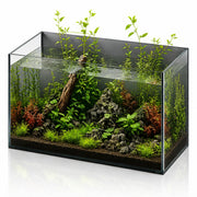 Wonderfactory vue frontale du cube en verre montrant l'éclairage et la clarté