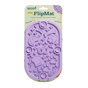 Woof FlipMat Mini vue avant montrant le design double-face, apporte distraction apaisante
