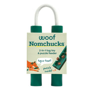 WOOF Nomchucks packshot avant montrant design et zones friandises