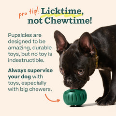 WOOF Pupsicle chien en jeu offrant stimulation mentale prolongée