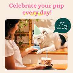 WOOF Pupsicle ouverte pour remplissage facile et nettoyage sans éclaboussures