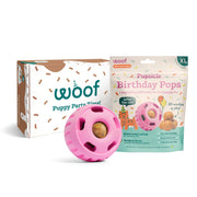 WOOF pack en emballage cadeau montrant un cadeau pratique