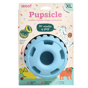 WOOF Pupsicle emballage avant montrant robustesse et instructifs