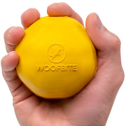 WoofBite balle face avant jaune visible et durable pour jeux de rapport