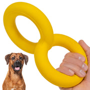 WoofBite emballage frontal montrant l’anneau solide et la couleur jaune attrayante