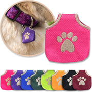 Woofhoof housse face avant rose patte réduit bruit et habille le collier
