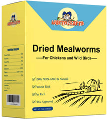 WormsFarm boîte 11 lb de vers de farine montrant l'emballage pratique et la conservation