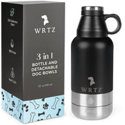 WRTZ gourde chien face avant montrant design robuste et capacité 32oz
