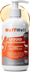 WuffWell flacon avant montrant l’étiquette claire pour administration facile