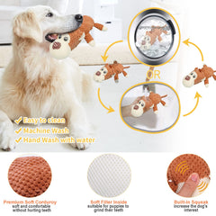 XLMYS peluche en velours côtelé gros plan confort et texture attrayante pour chien