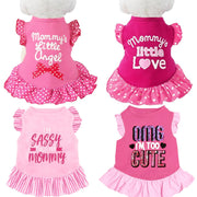 XPUDAC vue avant de la robe rose montrant coupe et style, aspect adorable