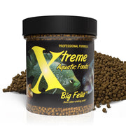 Xtreme Aquatic Foods emballage Big Fella montrant lot de 2,5 oz et bénéfice nutritionnel