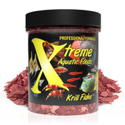 Xtreme Aquatic Foods emballage face montrant les flocons et informations nutritionnelles, pour confiance