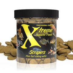 Xtreme Aquatic Foods emballage avant montrant pastilles coulantes et bénéfice qualité
