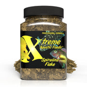 Xtreme Spirulina Flakes emballage 3.5oz montrant étiquette claire et bénéfice couleur