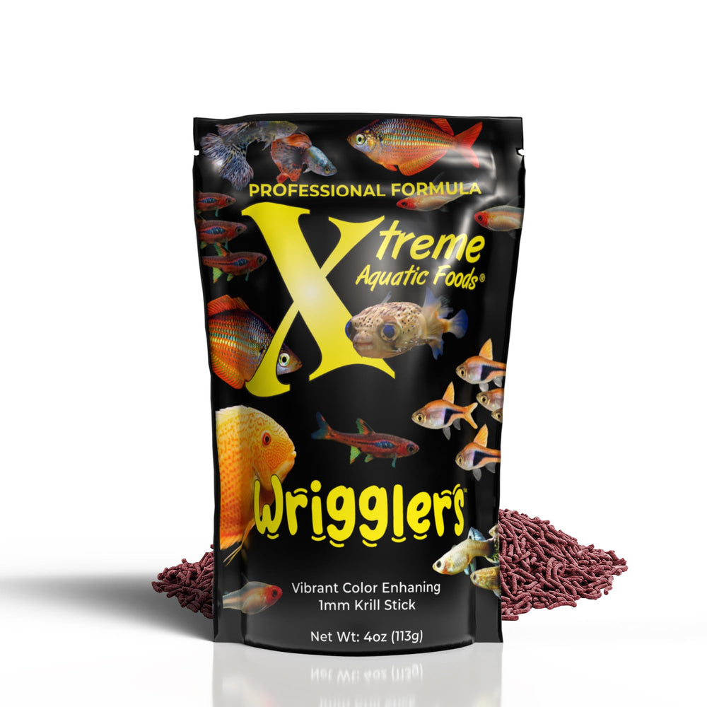 Xtreme Aquatic Foods emballage avant montrant poids et format pratique