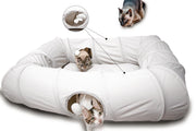 XxingSheep tunnel XL face avant montrant quatre ouvertures et accessibilité