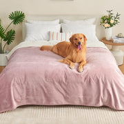 Yaning couverture face flanelle dusty pink, douceur et confort immédiat
