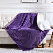 Yaning plaid violet face entière montrant couverture et protection universelle