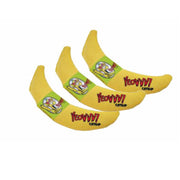 Yeowww! banane face avant montrant la forme incurvée et l'attrait ludique